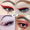 Picture of evpct 1Pcs Dark Red Liquid Eyeliner Waterproof Dark Red Eye Liners for Women, Eyes Wing Eyeliner Stamps Shapes Colored Eyeliner delineador de ojos a prueba de agua contra el agua blanco para ojos