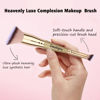 Picture of Daubigny Makeup Brushes Angled Dual-ended Foundation Brush Concealer Brush Perfect for Any Look Premium Luxe Hair Rounded Taperd Flawless Brush Ideal for Liquid, Cream, Powder,Blending,