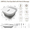 Picture of UNIFULL Collapsible Foot Spa Bath with Heat and Massage Rollers, Bubble, Foot Pedicure Kit, Temperature Control, Red Light, Pedicure Foot Spa, Foot Bath
