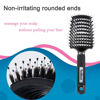 Picture of TaiBest Boar Bristle Hair Brush Set - Dry/Wet Hair Brush Detangler for Fine, Thick, Curly Hair - Curved and Vented Hair Brush for Women, Men or Kids