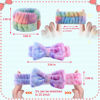Picture of WSYUB Spa and Makeup Headband Set - Gorgeous Tie Dye Color Cosmetic Headband and Absorbent Wrist Towels for Skincare, Face Washing, and Makeup Application (6 pcs)