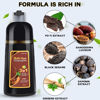 Picture of IIIMEIDU Hair Dye Shampoo 3 in 1 for Gray, Black Hair, Herbal Ingredients for Women Men, Grey Coverage 500ml (Chestnut)