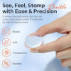 Picture of Modelones French Tip Tool- 6 Pcs Nail Stamp French Manicure Kit French Nail Tool Suitable for DIY Together with Gel Nail Polish Acrylic Nail Kit Nail Tips