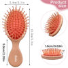 Picture of 12 Pieces Mini Wet Hair Brush, Travel Detangling Brush, for Most Hair Types, with Ease Knots Without Tears or Breakage, Multicolor