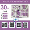 Picture of Manicure Set 30 in 1 Nail Clippers Set,Nail Manicure Kit for Women,RedFlow Toenail Clippers,Pedicure Kit,Pedicure Tools,Suitable for Travel Manicure Tools (Purple)