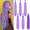 Picture of Leticia Light Purple Braiding Hair for Boho Braids Curly Boho Braiding Hair Boho Hair for Braiding Braids