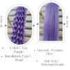 Picture of Leticia Light Purple Braiding Hair for Boho Braids Curly Boho Braiding Hair Boho Hair for Braiding Braids
