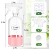 Picture of ZENOWICK 5 Pack/16 Oz Glass Spray Bottles, Refillable Empty Containers with Silicone Sleeve, Upgraded Adjustable Nozzle Spray Bottle Sets for Cleaning, Essential Oils, Hair