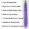Picture of Light Purple Curly Braiding Hair Deep Wave Curly Braiding Hair for Boho Braids Crochet Braids Deep Wave 24 inch