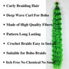 Picture of Neon Green Curly Braiding Hair Deep Wave Curly Braiding Hair for Boho Braids Crochet Braids Deep Wave 24 inch