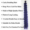 Picture of Purple Curly Braiding Hair Deep Wave Curly Braiding Hair for Boho Braids Crochet Braids Deep Wave 24 inch