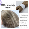 Picture of Gozill Ash Brown Braiding Hair Pre Stretched Kanekalon Braiding Hair Extension 30 Inch Long Synthetic Fake Hair for Braiding
