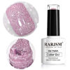 Picture of Pink Gel Nail Polish, Reflective Glitter Gel Polish Set, Diamond Shimmer Nail Polish, Soak Off UV LED Lamp Required For Nail Art Design Salon Diy Home RAR81