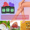 Picture of Wax Beads for Hair Removal 10.5 oz (300 g), Auperwel Hard Wax Beads for Sensitive Skin Brazilian, Face, Bikini, Eyebrow, Legs, Painless Waxing Beads for Women Men, 3 packs Wax Kit with 10 Wax Sticks