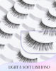 Picture of Wispy Eyelashes Natural Look 11mm Thin Band Eyelashes Lightweight False Lashes Natural Eyelashes K72