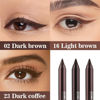 Picture of evpct 3Pcs Dark Brown & Brown & Dark Coffee Gel Glitter Matte Metallic Eyeliner Pencils Set for Women Waterproof Smudge Proof lapiz de ojos delineador de ojos contra el agua Eye Liner Makeup 02 16 23