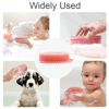Picture of Soft Silicone Body Scrubber 2 PCS Silicone Body Shower, Silicone Loofah 2 in 1 Bath and Shampoo Brush, Body Scrubber Shower Cleaning Exfoliating Use for Sensitive Skin, Lather Well(Black and Pink)