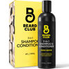 Picture of The Beard Club Mens 2 in 1 Shampoo and Conditioner Set - Sulfate Free, Moisturizing, Citrus Scented for Curly Hair Care and Dry Scalp Care
