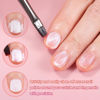 Picture of 3Pcs Nail Art Clean-Up Brushes Set, Cleaning Mistake Polish On Cuticles Angled Round Flat Brush Acetone Resistant For Manicure Painting Design Cleaner Remover Tool Professional DIY