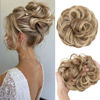 Picture of CJL HAIR Large Messy Bun Hair Piece Wavy Curly Scrunchies Synthetic Chignon Ponytail Hair Extensions Thick Updo Hairpieces for Women Sand