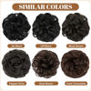Picture of CJL HAIR Large Messy Bun Hair Piece Wavy Curly Scrunchies Synthetic Chignon Ponytail Hair Extensions Thick Updo Hairpieces for Women Pepper Grey