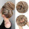 Picture of CJL HAIR Large Messy Bun Hair Piece Wavy Curly Scrunchies Synthetic Chignon Ponytail Hair Extensions Thick Updo Hairpieces for Women Beige Multi