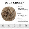 Picture of CJL HAIR Large Messy Bun Hair Piece Wavy Curly Scrunchies Synthetic Chignon Ponytail Hair Extensions Thick Updo Hairpieces for Women Beige Multi