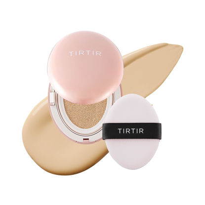 Picture of [*Mini Size*] TIRTIR All Cover Pink Cushion | Korean Cushion Foundation, (#21W Natural Ivory, 0.15 Fl Oz)