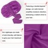 Picture of Satin Bonnet for Sleeping, Silk Bonnet for Sleeping Women, Double-layer Satin Bonnet with Tie Band Purple