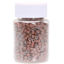 Picture of NIACONN 1000pcs Microlink Beads 4mm Silicone Lined Hair Tinsel Beads Micro Link Rings for Hair Extension - brown