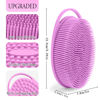 Picture of 3 Pack Silicone Body Scrubber, Exfoliating Body Scrubber, Soft Silicone Loofah, Body Scrubber Fit for Sensitive and All Kinds of Skin, Clean and Sanitary Rapid Foaming