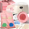 Picture of GIRLEARLE Premium Digital Waxing Kit for Women and Men, Wax Warmer Hair Removal at Home with Wax Beads & Silicone Pot, Target Different Types of Sensitive Skin Brazilian Bikini, Facial, Leg, Full body