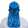 Picture of ForceWave Silky Durag for Men Wave Cap Satin Dorag for Men Women 360 Wave (Peacock Blue)