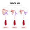 Picture of MelodySusie Acrylic Nail Clippers, Professional Nail Clippers Cutters for Acrylic Nails Fake Nail Tips, Adjustable Stainless Nail Trimmer, Manicure Tool for Salon Home Nail Art, Purple