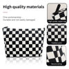 Picture of Wudimeitt Cosmetic bag Makeup bag Preppy Cute Corduroy Toiletry bag for women travel essentials (Plaid black)