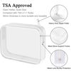 Picture of Lermende 2pcs Clear Toiletry Bag TSA Approved Travel Carry On Airport Airline Compliant Bag Quart Sized 3-1-1 Kit Luggage Pouch (No-S-Clear)