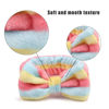 Picture of Casoty 6 Pcs Spa Soft Coral Fleece Bow-Style Headbands for Makeup, Face Washing, Shower, Skin Care, and Yoga