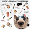 Picture of Openhahaha Drawstring Makeup Bag, Cat Makeup Bag, Travel Makeup Organizer, Cosmetic Pouch Bag, Cat Gift for Women, Lay Flat Makeup Bag Gifts for Cat Lovers(2-Pack)