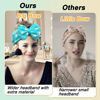 Picture of Shintop Sweet Super Soft Caroset Polka Dots Wash Cosmetic Headband Hairlace (Dark Blue Polka Dots)