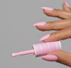 Picture of DND Gel Polish Set, Pink Collection, UV/LED Gel Polish and Air Dry Nail Lacquer, Matching Chip-Free Polish Duo, 807 Cotton Candy, 0.5 Fl Oz