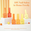 Picture of CANNI Orange Gel Nail Polish Set, 6 Colors 9ML Nail Orange Yellow Gel Nail Polish Set Fire Fall Nail Gel Polish Soak Off Uv LED Lamp Nail Art Design Manicure Salon for Women