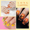 Picture of CANNI Orange Gel Nail Polish Set, 6 Colors 9ML Nail Orange Yellow Gel Nail Polish Set Fire Fall Nail Gel Polish Soak Off Uv LED Lamp Nail Art Design Manicure Salon for Women