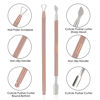 Picture of 2PCS Cuticle Pusher and Cutter with Storage Case,Professional Cuticle Pusher Nail Polish Remover Stainless Steel Manicure Tool Set,Durable Pedicure Manicure Tools for Fingernails Toenails (Rose-Gold)