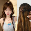 Picture of Drnytunk 18Pcs Medium Hair Clips for Women Girls - Matte Love, Triangle, Ribbon and Semicircle Styles for Thin/Thick Hair, Cute Nonslip Accessories (White, Brown, Black)