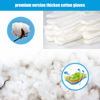 Picture of Cotton Gloves for Dry Hands Sleeping, 7 Pairs White Cotton Lotion Eczema Moisturizing Gloves Overnight for Women Men Halloween Christmas Weddings Serving Inspection
