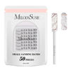 Picture of MelodySusie 50 Pcs Nail Drill Bits Small Sanding Bands with 3.1mm Mandrel Bit, 120 Medium Grit Nail File for Acrylic Nails Gel Manicures and Pedicure, Zebra