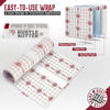 Picture of Hustle Butter Second Skin Tattoo Wrap - 6 Inches x 2.2 Yards - Transparent Adhesive Roll - Easy Application & Removal, Mess-Free Wrap - Breathable & Latex-Free - Small to Medium Tattoo Aftercare