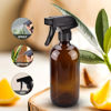 Picture of Wedama Amber Glass Spray Bottles, 16 oz Glass Spray Bottles for Cleaning Solutions and Essential Oils, Refillable Empty Spray Bottle with Adjustable Nozzles for Alcohol, Plant and Hair Care (1 Pack)