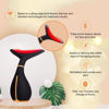 Picture of GLO24K Red Light Beauty Device for Face and Neck. Based on Triple Action L E D, Thermal, and Vibration Technologies.