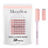 Picture of MelodySusie 50 Pcs Nail Drill Bits Small Sanding Bands with 3.1mm Mandrel Bit, 80 Coarse Grit Nail File for Acrylic Nails Gel Manicures and Pedicure, Pink